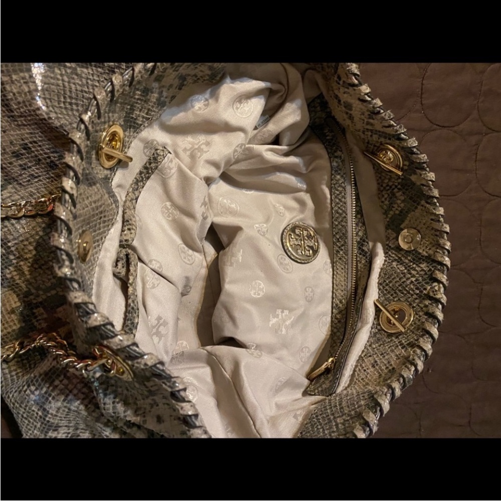 Tory Burch (python) carry all - Picture 4 of 4